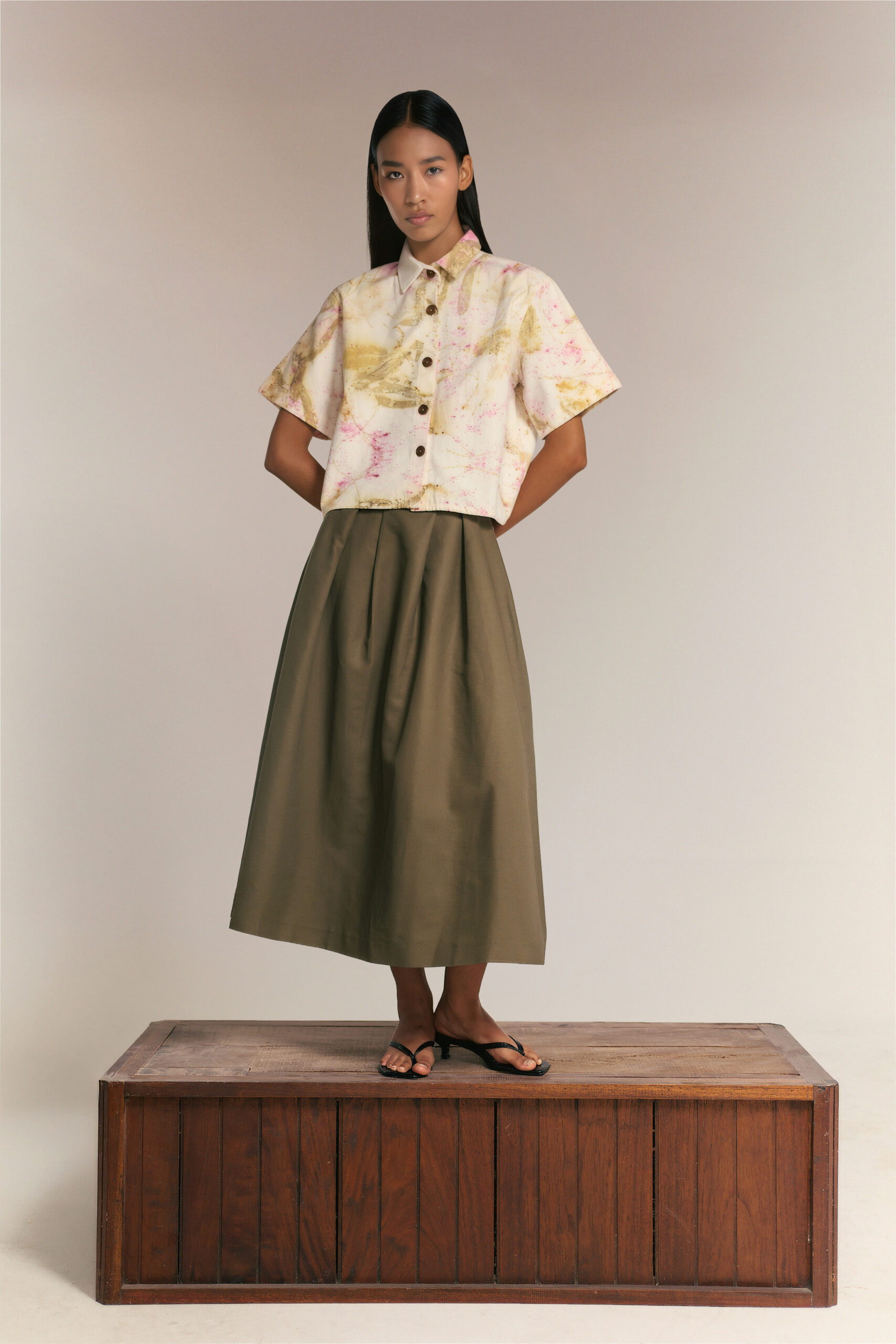 Camisa Oversize en Drill de Algodón - Imagen 2