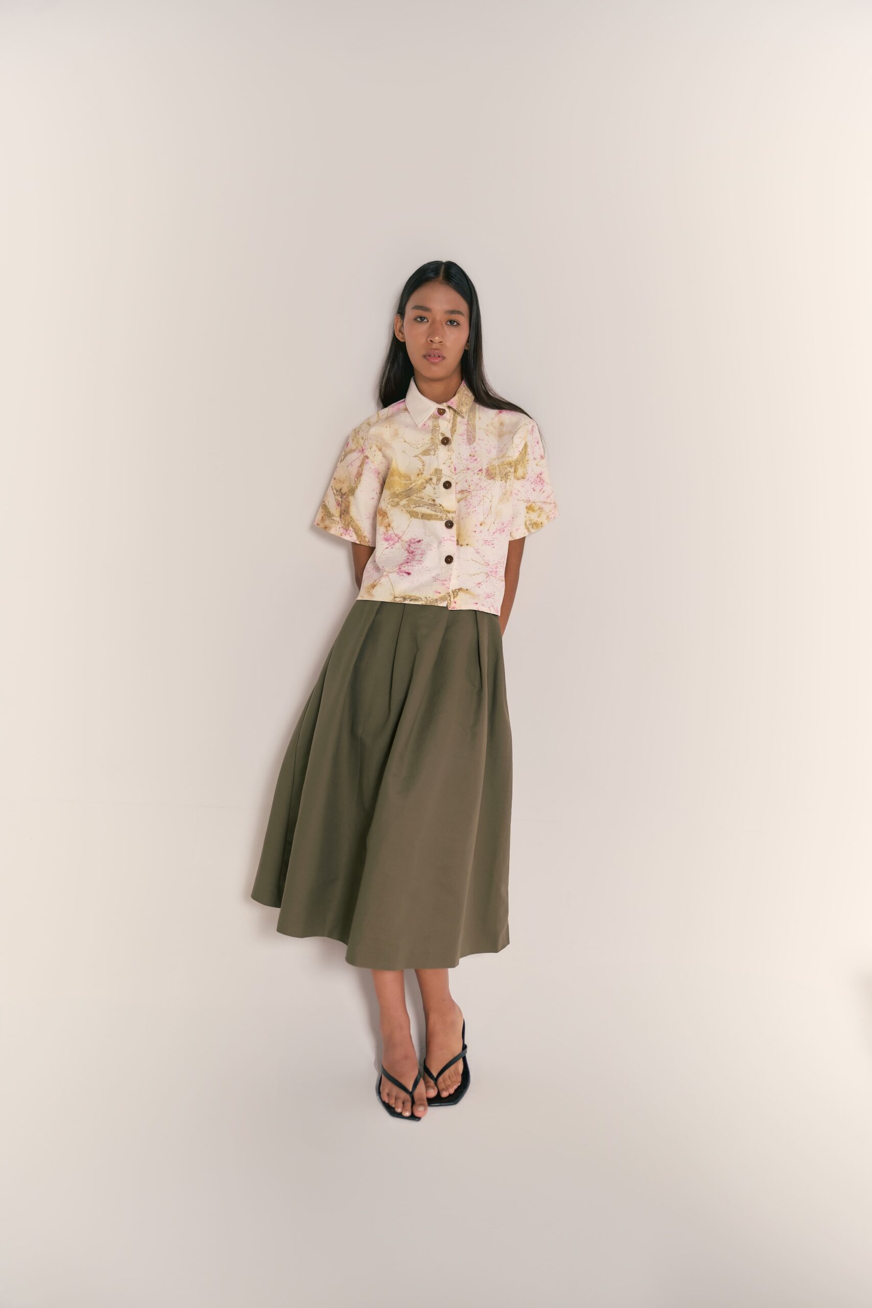 Camisa Oversize en Drill de Algodón - Imagen 4