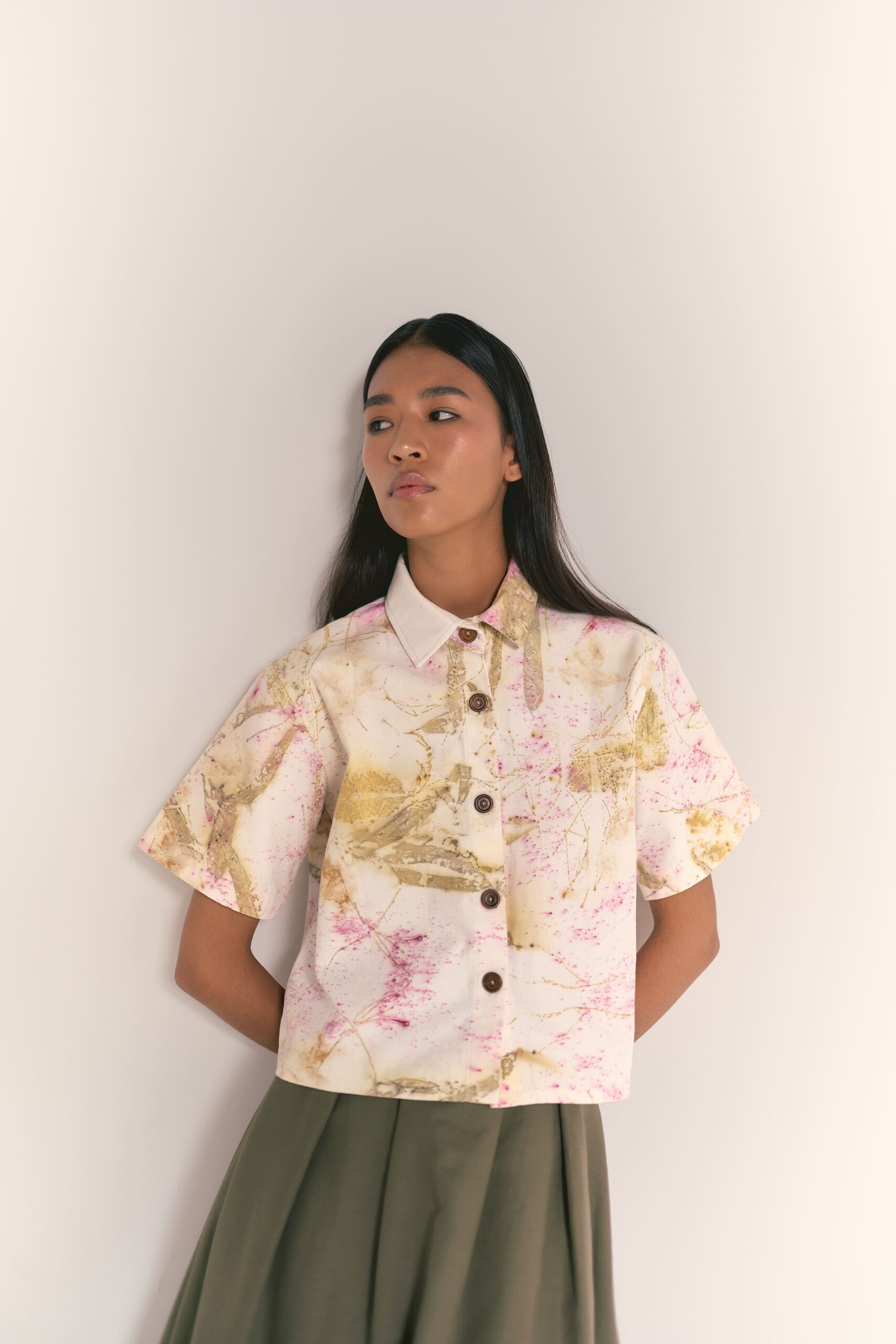 Camisa Oversize en Drill de Algodón