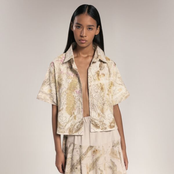 Camisa Oversize en Drill de Algodón