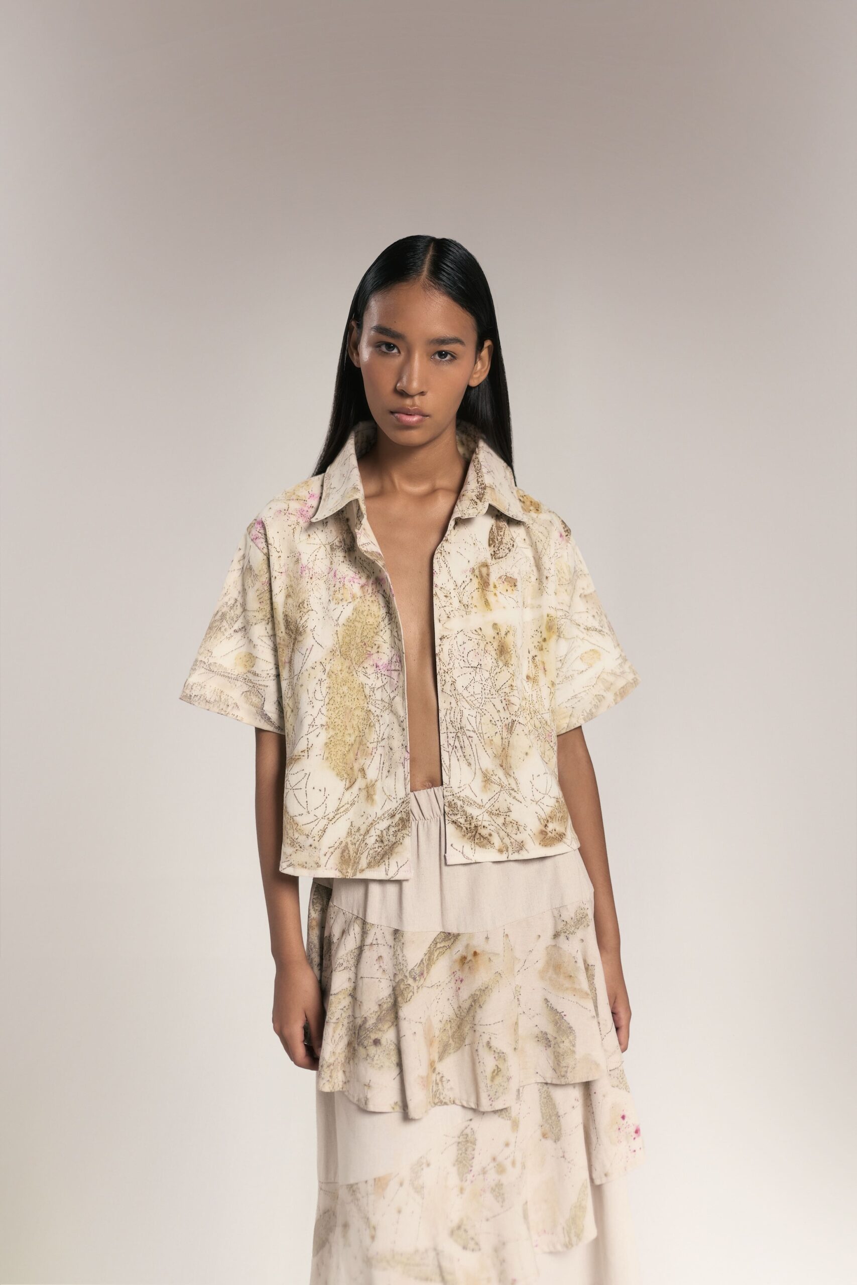 Camisa Oversize en Drill de Algodón